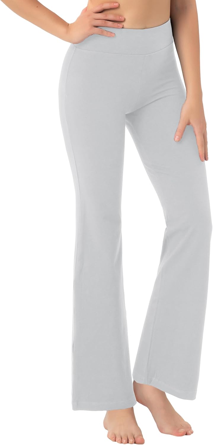 High Waist Bootcut Yoga Pants with Pockets for Women