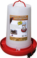 Heated Chicken Waterer Poultry Fountain, 3 Gallon - Winter Ready