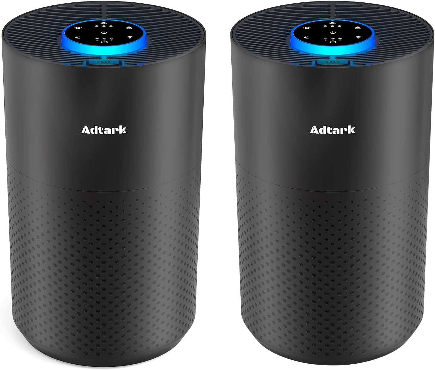 2 Pack Air Purifiers for Home Bedroom with H14 True HEPA Filter