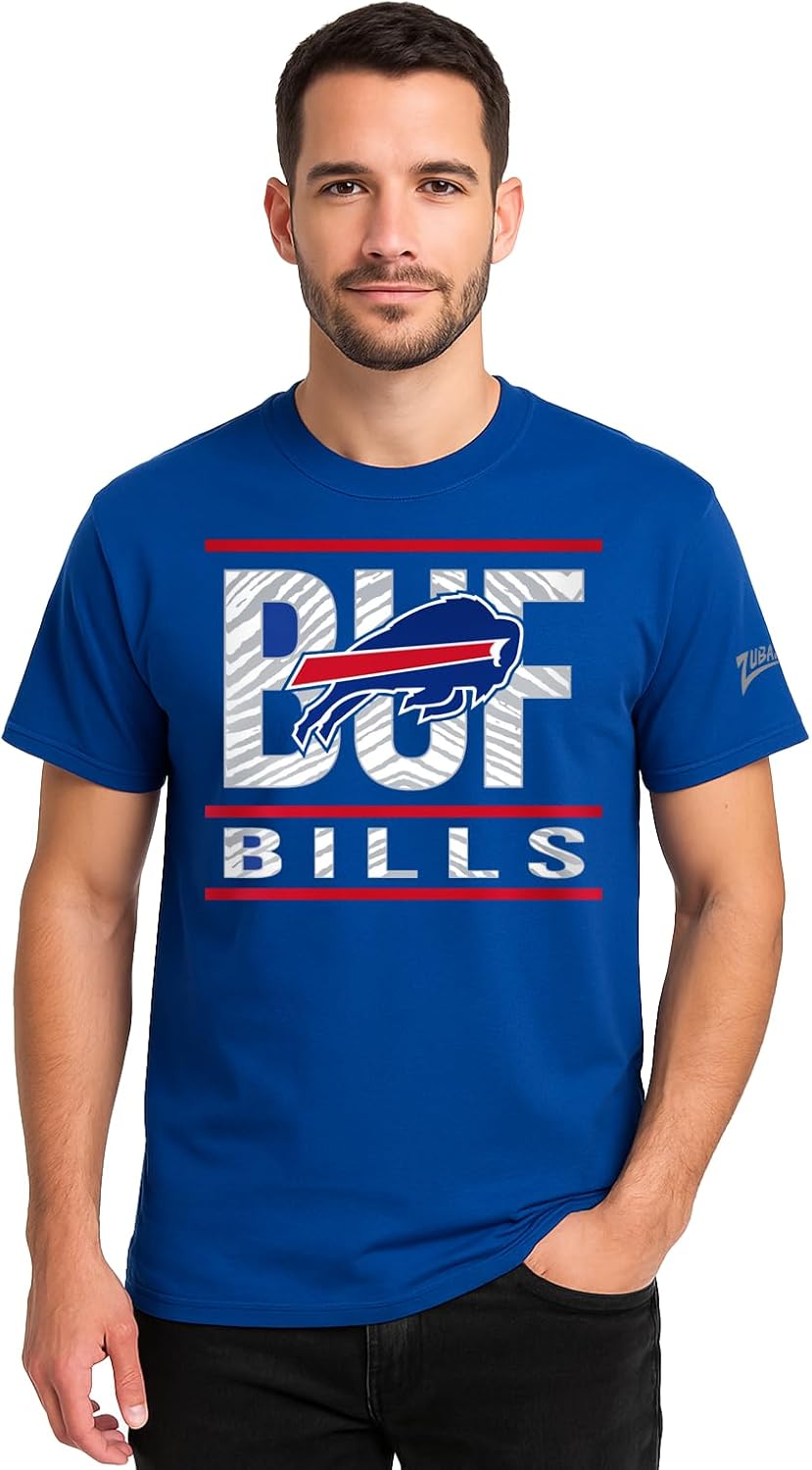 Zubaz NFL Men's Short Sleeve Team Graphic T-Shirt for Fans