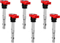 Ignition Coil Pack 6pcs Compatible with Audi A4 A6 Q5 Q7 R8 - Reliable
