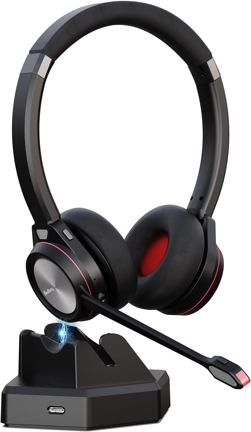 Bluetooth Headset with Microphone for Work and Business Meetings