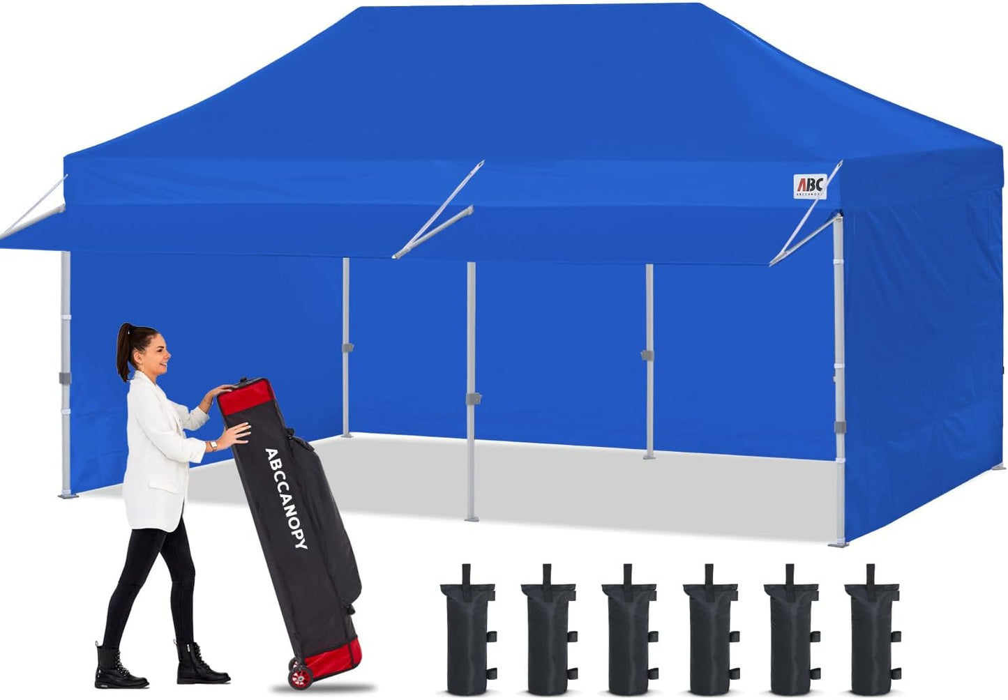 ABCCANOPY 10x20 Pop Up Canopy Tent with Sidewalls for Events