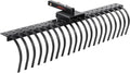 Tow Behind Landscape Rake 60in - Heavy-Duty Tow Dethatcher for Lawns