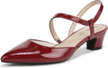 Womens Minimalist Pump with Strappy Crisscross - Low Heel Comfort