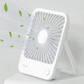 JISULIFE Desk Fan Battery Rechargeable 4500mAh - Portable 4-Speed