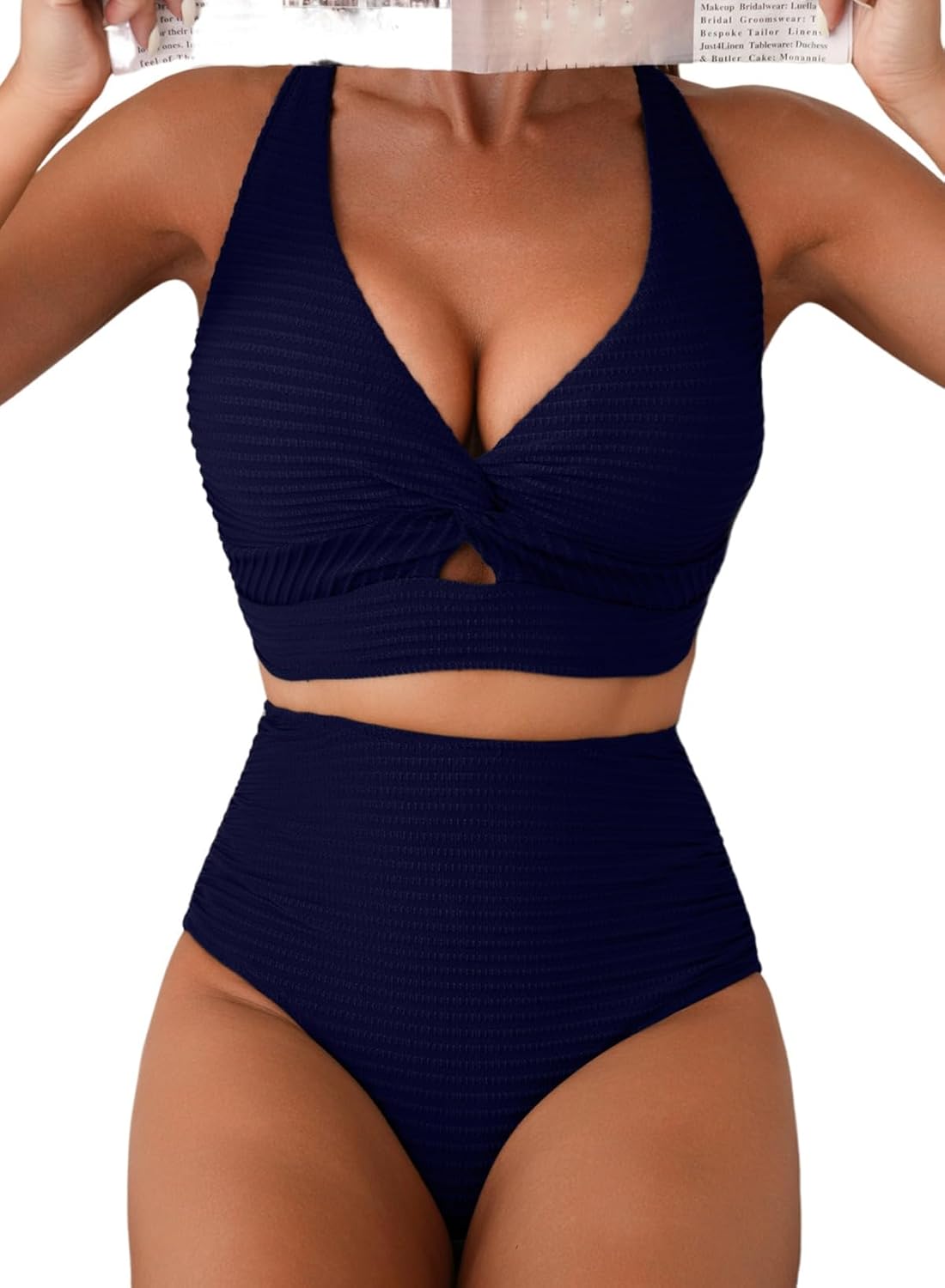 Stylish Herseas Women's Textured Bikini Sets for Confident Beach Days