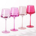 Hot Pink Wine Glasses Set of 4 for Colorful Celebrations
