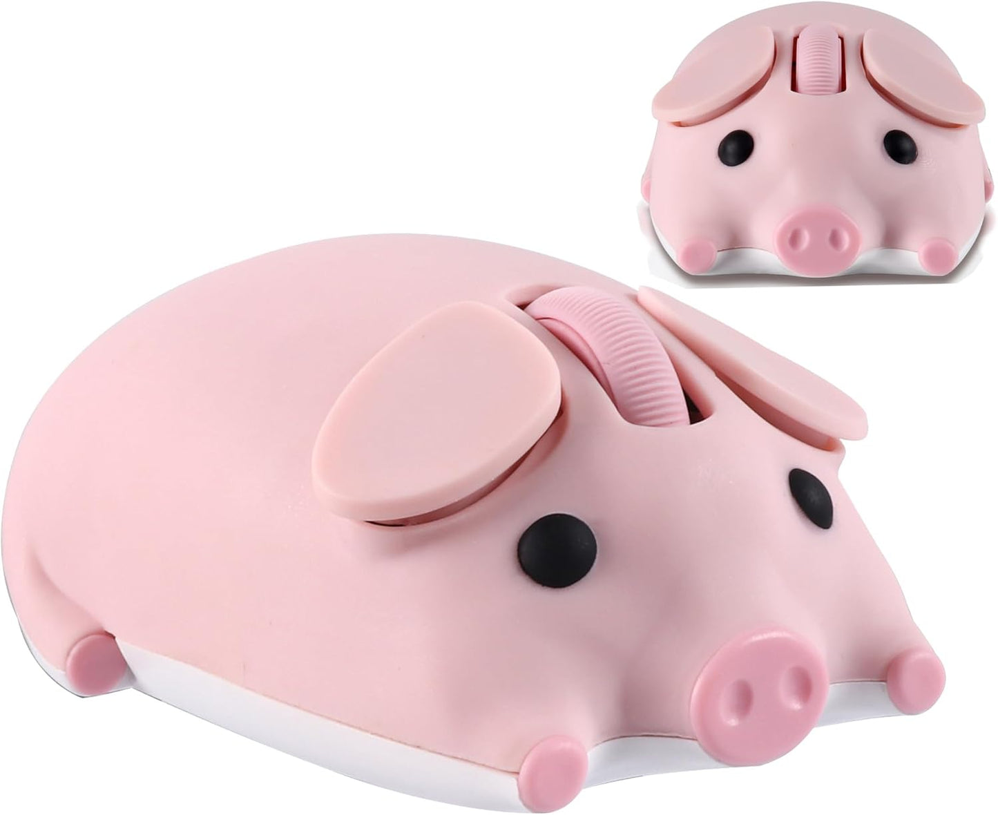 Wireless Mouse Pink Cute Pig Design for PC Laptop Tablet