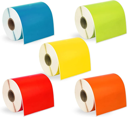 Colorful 4 x 6 Shipping Labels for Zebra & Rollo Printers