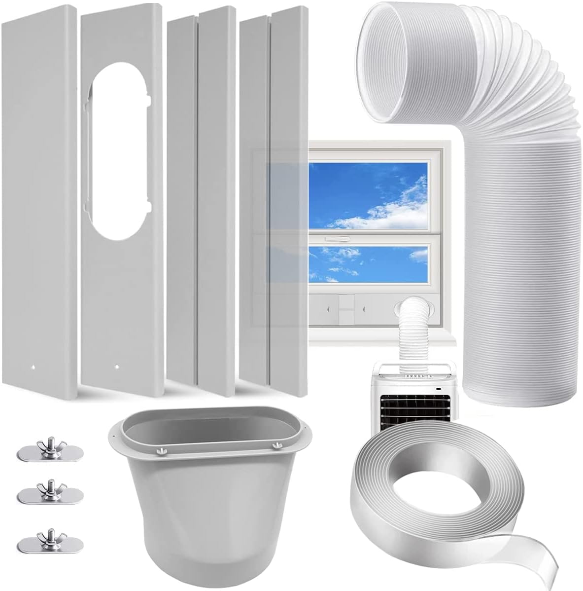 Adjustable Portable AC Window Kit for Easy Venting