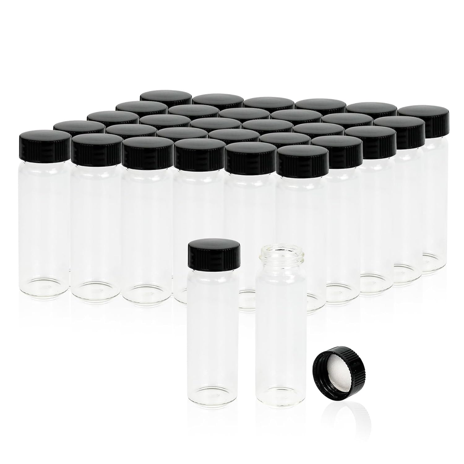ALWSCI 1OZ Glass Vials for Liquid Samples and Storage Needs