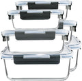 Extra Large Glass Food Storage Containers Set - Meal Prep Ready