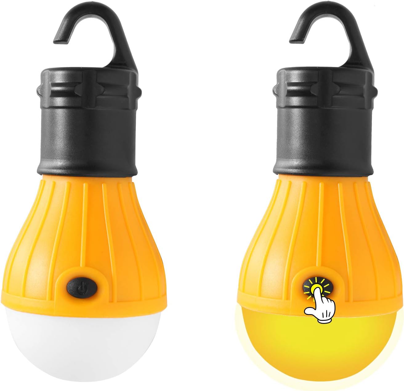 Bug-Resistant Amber Lanterns for Peaceful Sleep Outdoors - 2 Pack