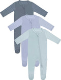 Unisex Baby Footies Pajamas Rayon From Bamboo - Buttery Soft Sleep PJs