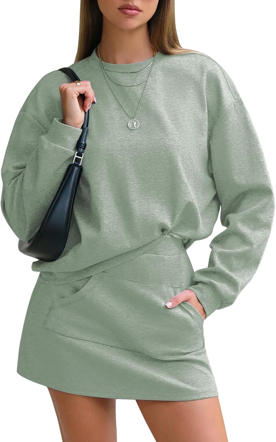 EXLURA Women 2 Piece Sets Cotton Tracksuits for Fall Fashion
