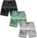Boys Shorts Quick Dry Athletic Running Shorts with Zipper Pockets same