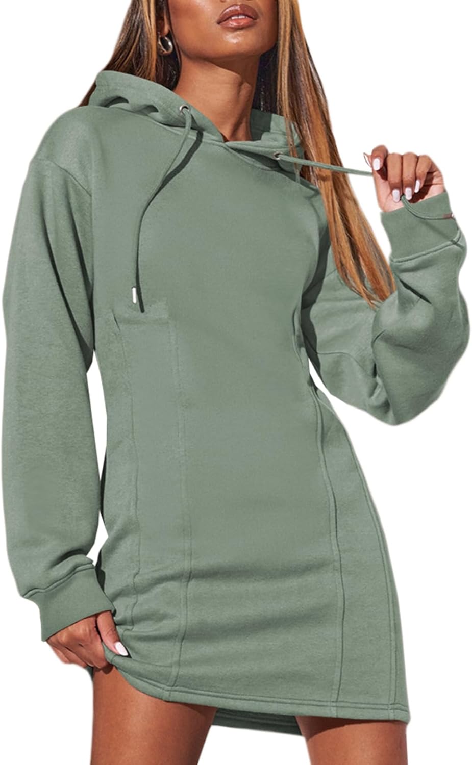 AlvaQ Womens Hoodie Dresses for Casual Fall Winter Style