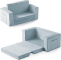 Kids Couch 2-in-1 Toddler Chair Convertible Fold-Out Recliner - Comfy