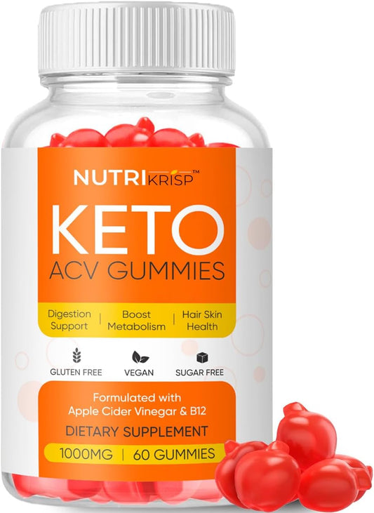 NutriKrisp Keto ACV Gummies - 1000MG Sugar-Free