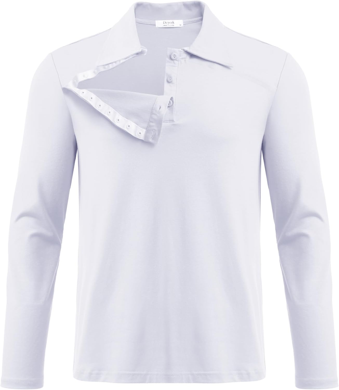 Deyeek Unisex Chemo Shirts for Port Access Post Surgery Wear
