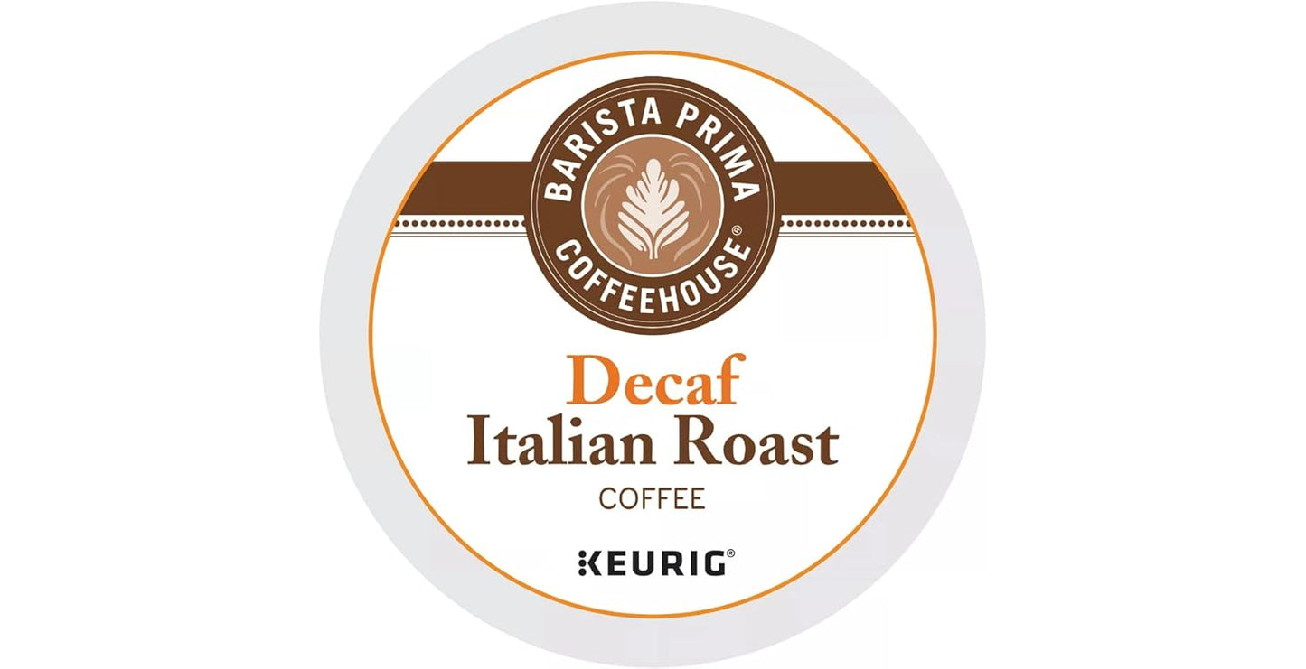 Keurig Barista Prima Decaf Italian Roast Coffee K-Cups 48 Count