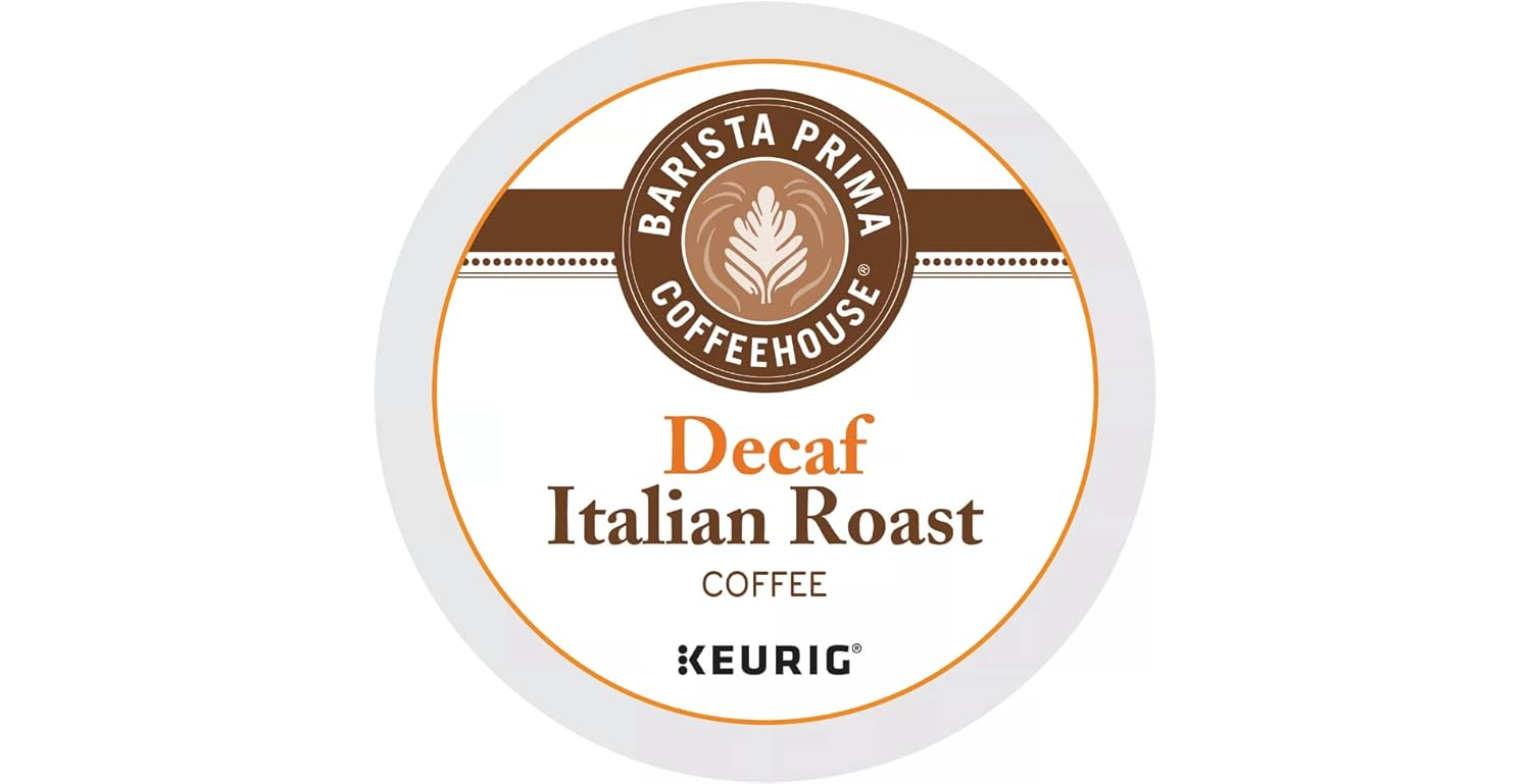 Keurig Barista Prima Decaf Italian Roast Coffee K-Cups 48 Count