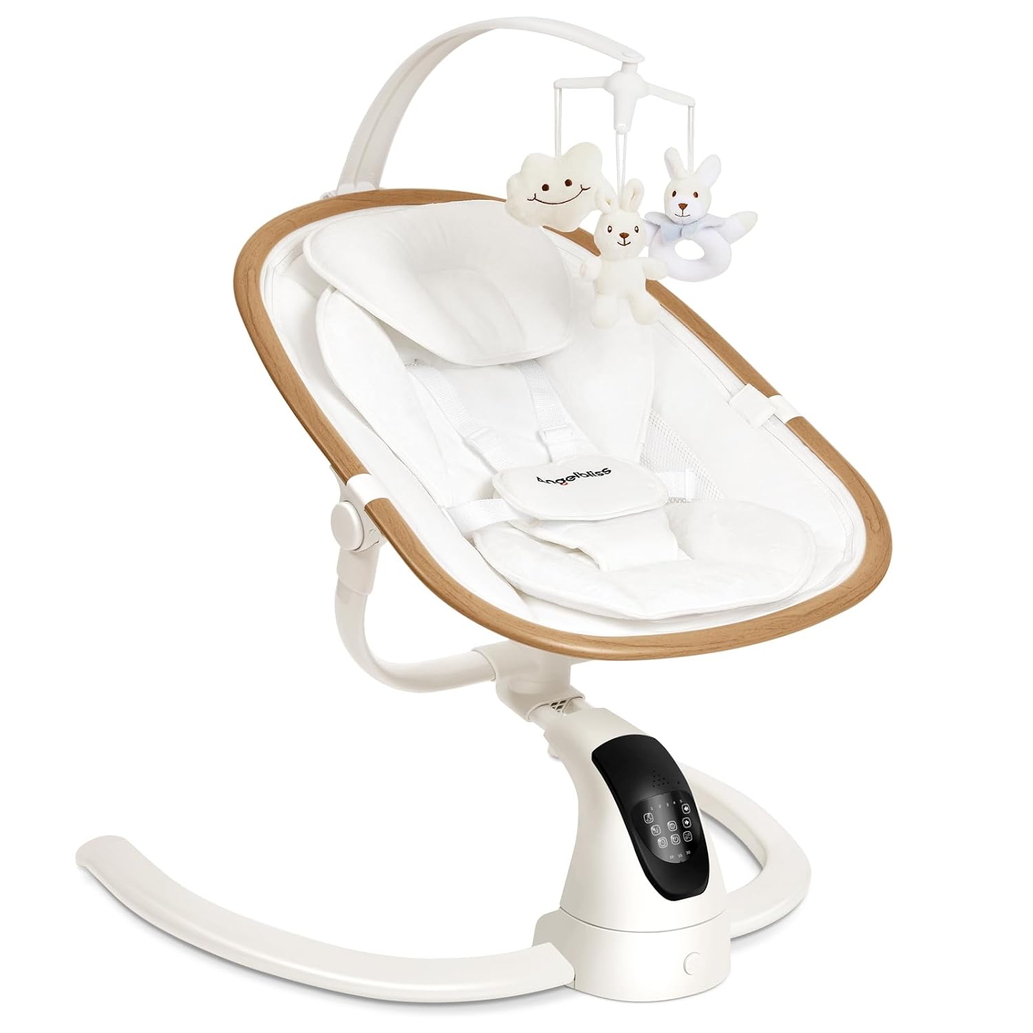 ANGELBLISS Cry Detection Baby Swing - 5 Speed, 180 Rotation