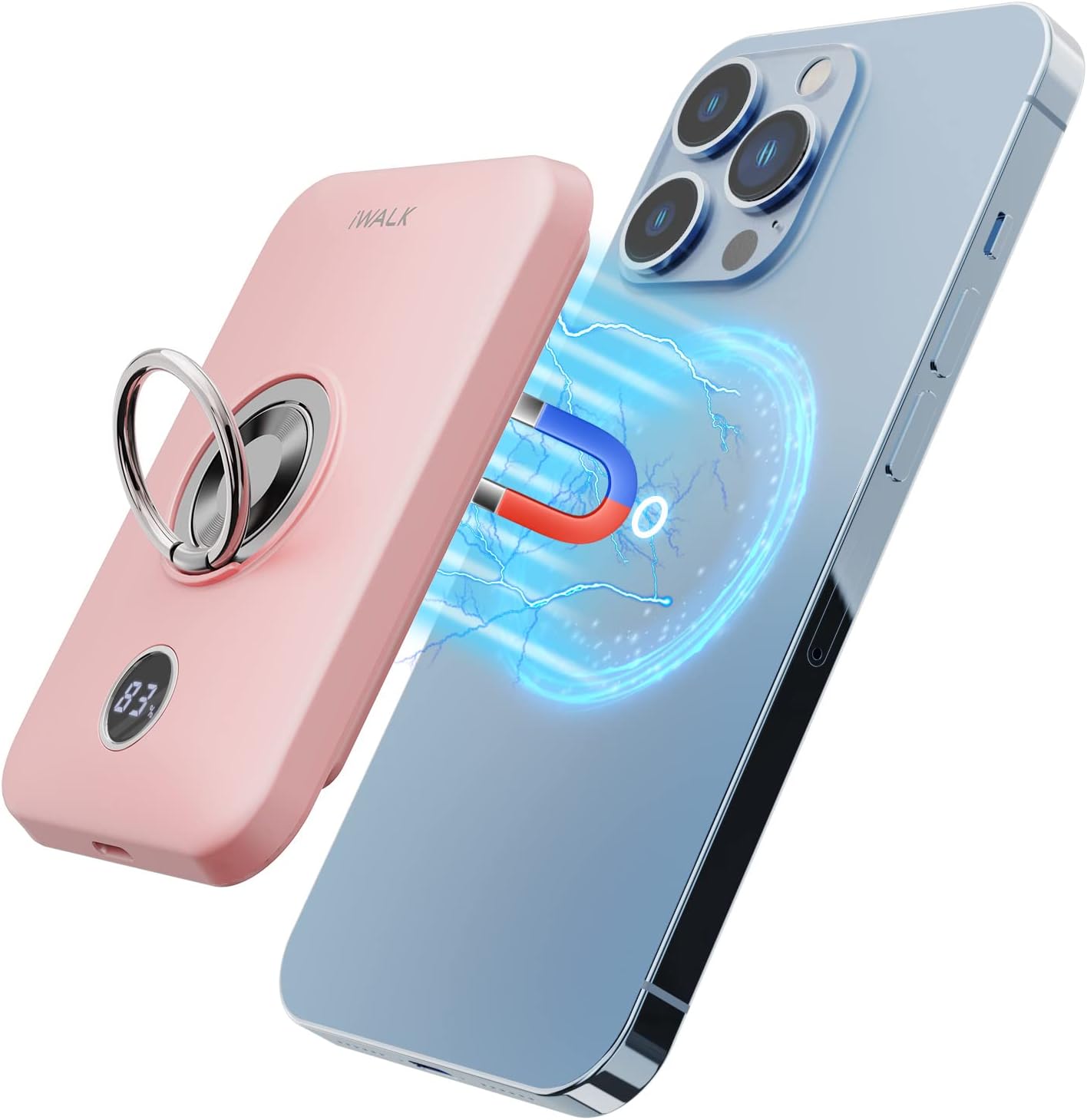 iWALK Magnet Power Bank: Wireless iPhone Charger