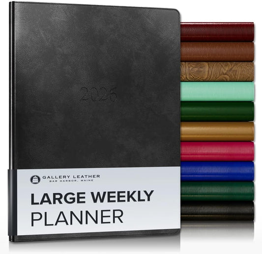 Gallery Leather Large Weekly Monthly Planner 2025-2026 Review