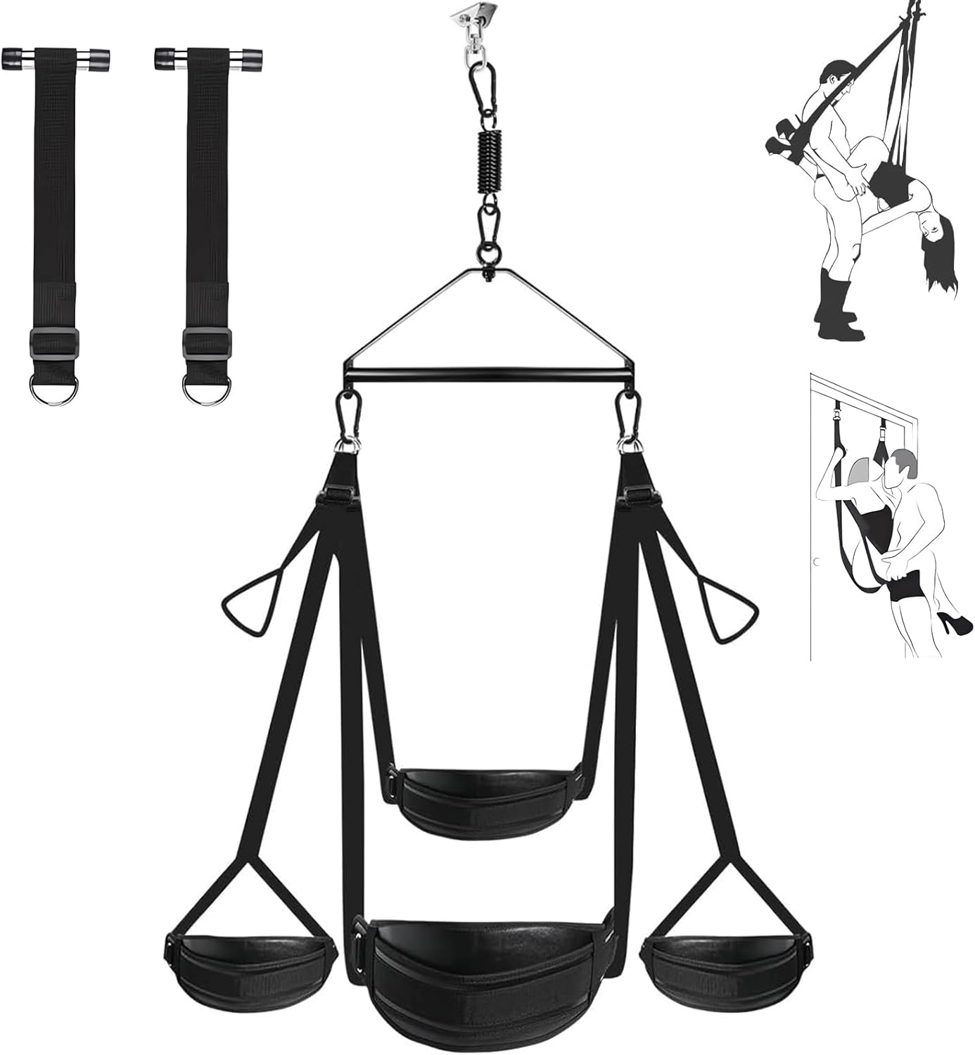 BDSM Sex Swing for Couples - Heavy Duty 360 Spinning Swing