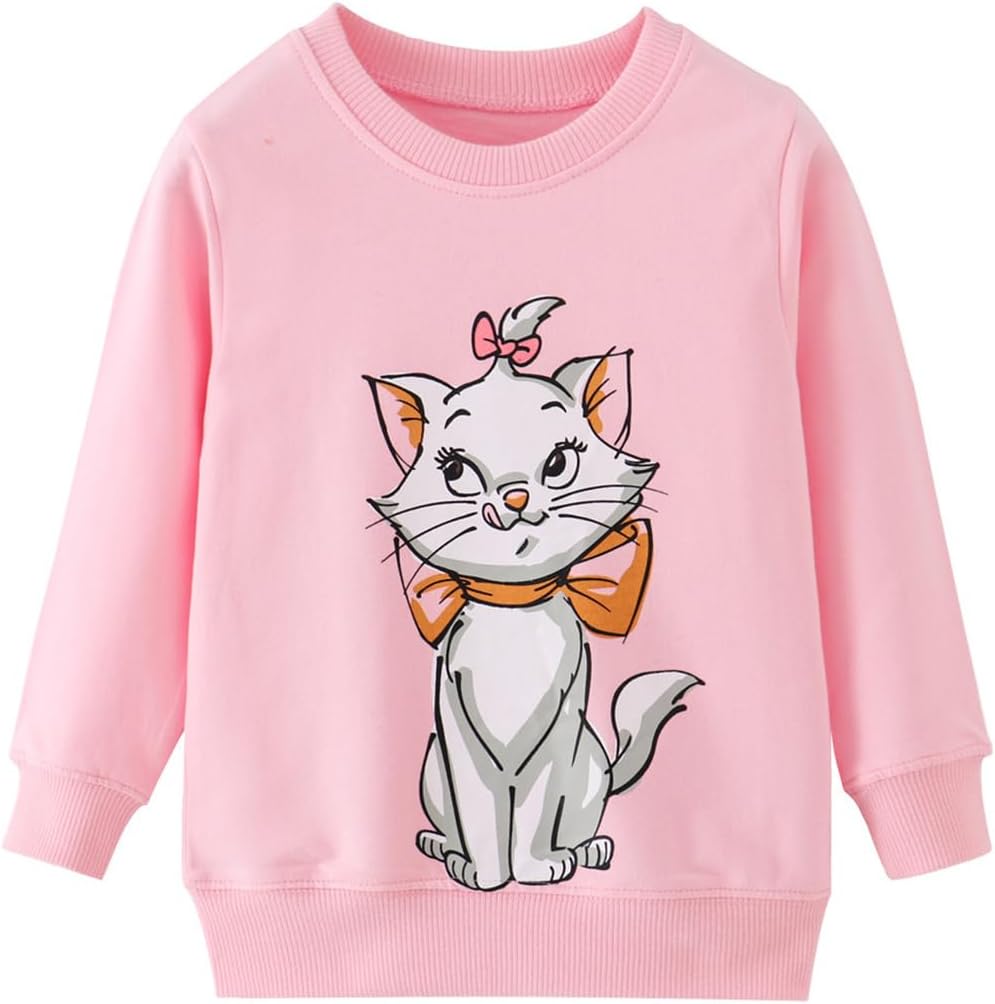 Cozy Crewneck Sweatshirt for Toddler Girls 3T-8T by RETSUGO