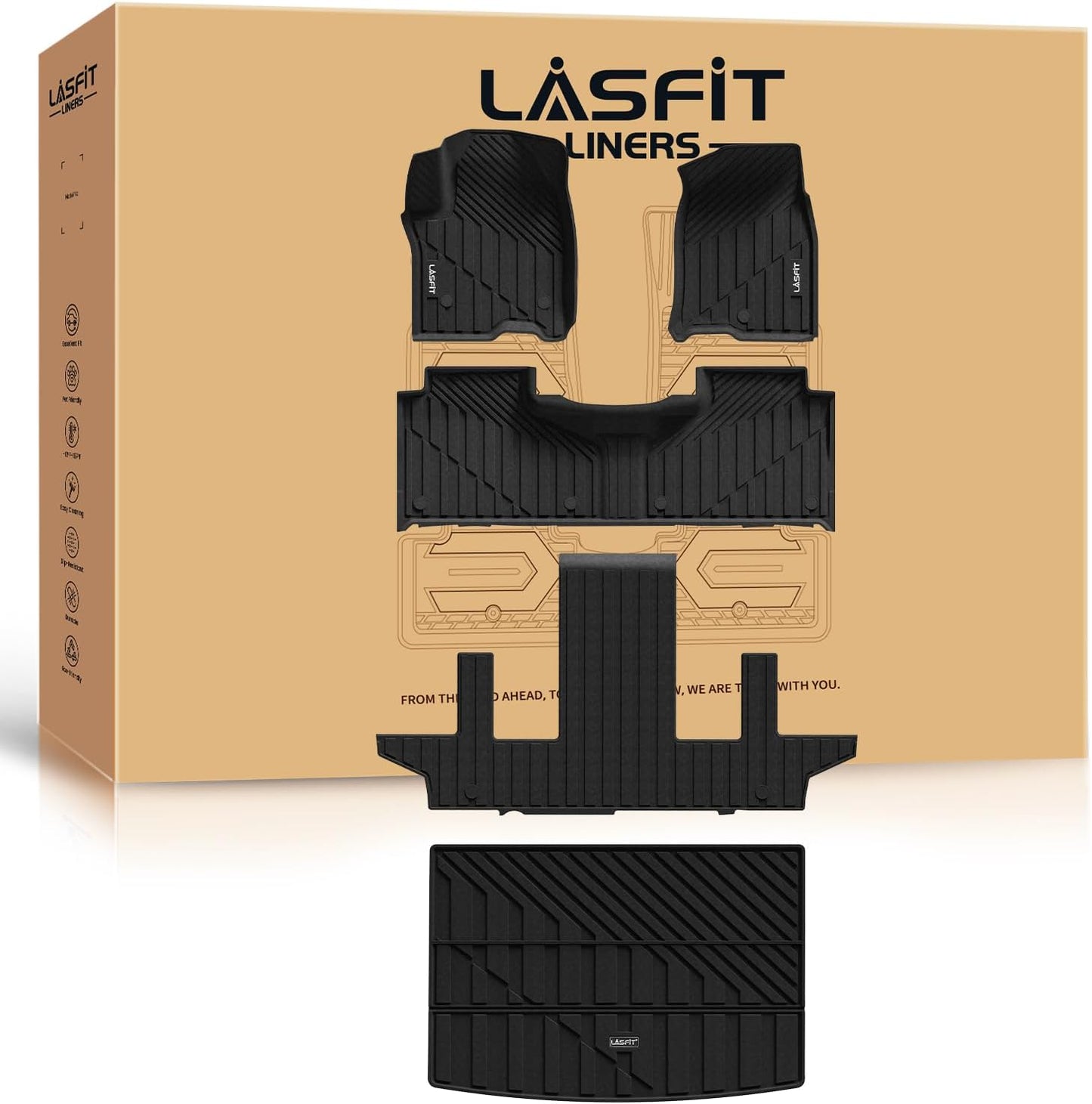 Custom Fit Floor Mats & Cargo Liner for Chevy Suburban 2021-2026