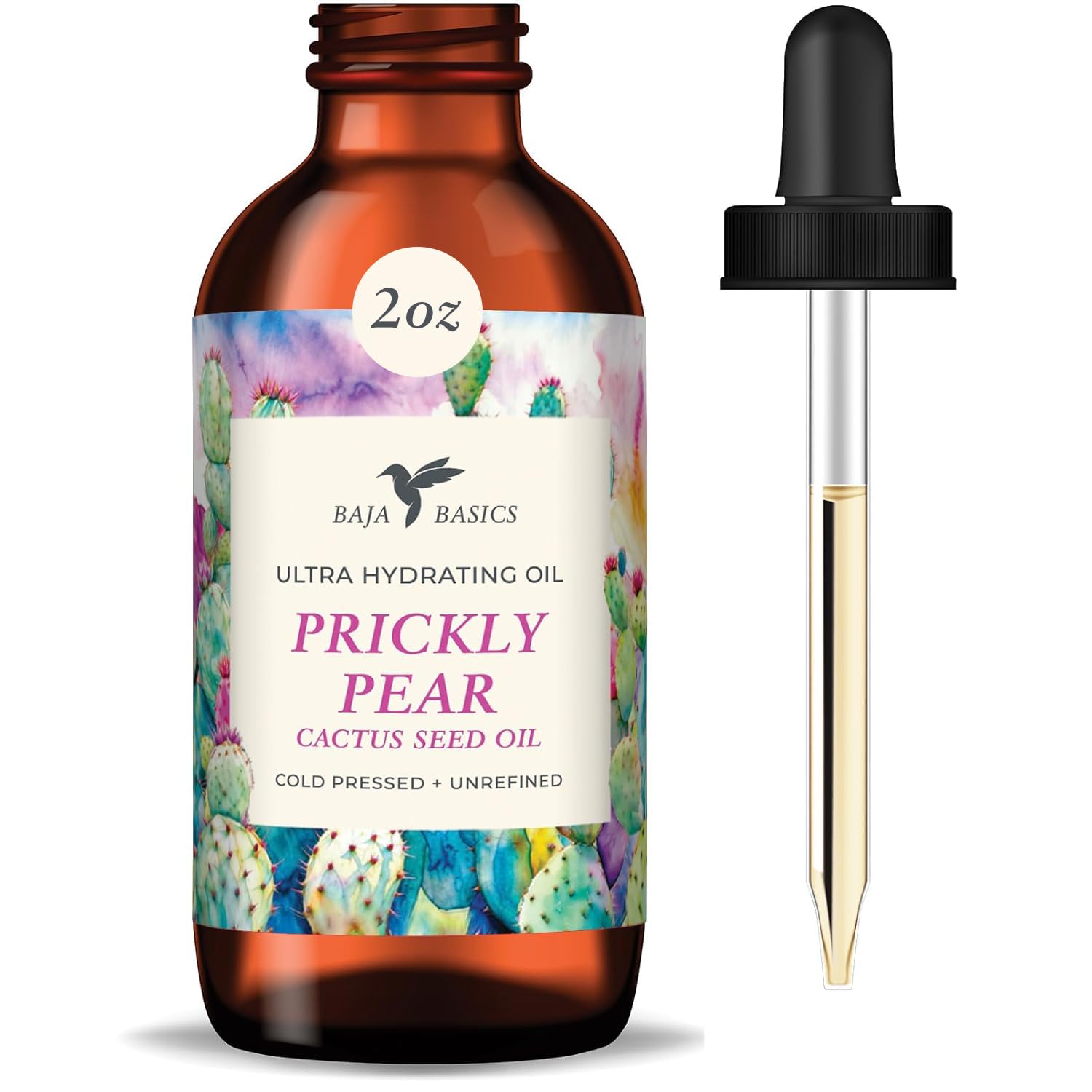 Prickly Pear Seed Oil - Pure Organic Cold Pressed Facial Oil