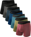 BAMBOO COOL Men's Underwear Breathable Boxer Briefs 7-Pack Our