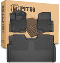 PIT66 Floor Mats Cargo Liners for 2015-2025 Ford F150 Super Crew