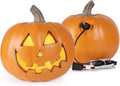 9 in Jack-o'-Lantern Lighted Pumpkin - Safe Indoor Outdoor Decor