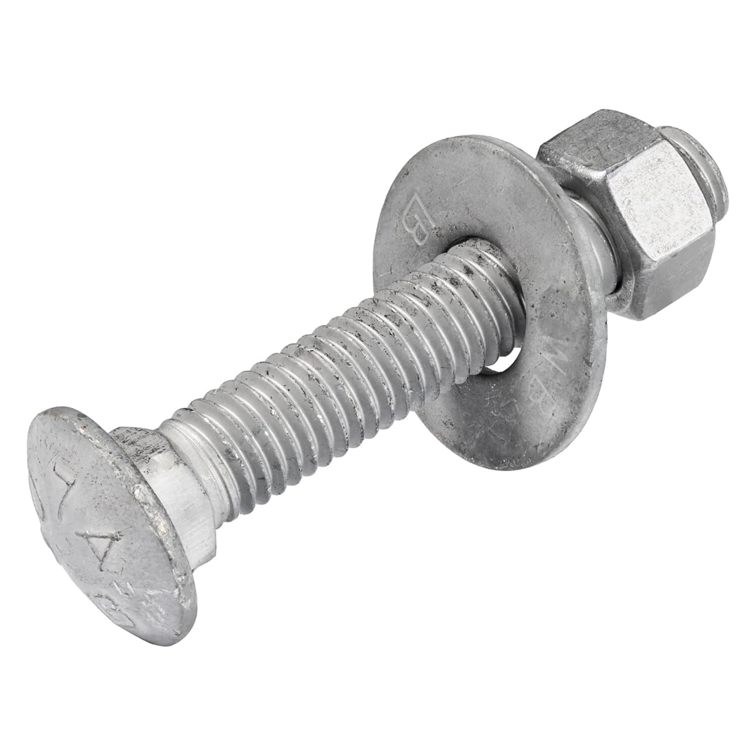 3/8 x 2 Galvanized Carriage Bolt Kit for Heavy Duty Projects