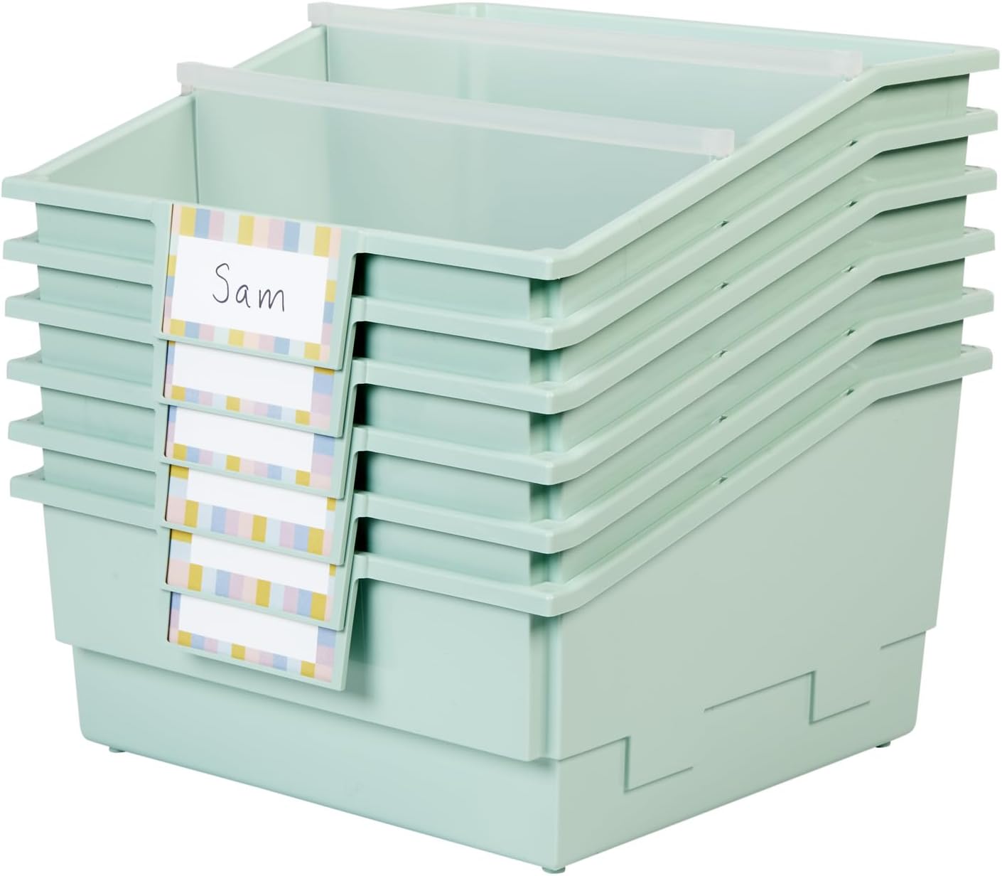 Really Good Stuff Picture Book Classroom Library Bins - 6 Pack