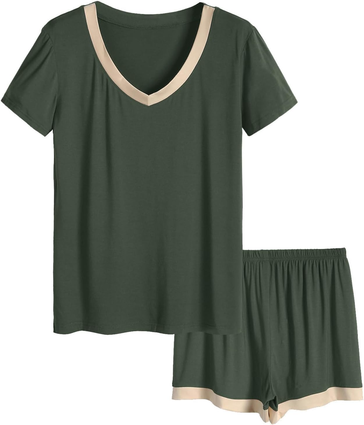 Latuza Women's V-neck Sleepwear Short Sleeve Pajama Set Review