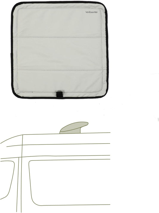 VanEssential Magnetic Insulated Roof Vent Sun Cover for Fans