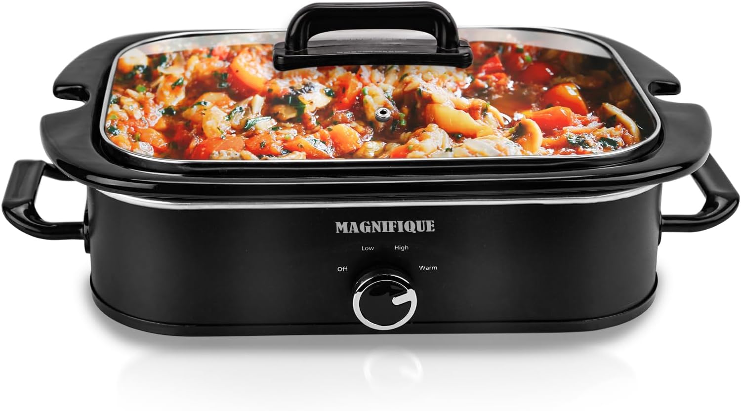 4-Quart Slow Cooker with Manual Warm Setting for Family Dinners