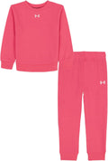 Under Armour Baby-Girls Terrazzo Leopard Heart Set Short Set - Comfy
