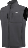 Men's Windproof Lightweight Golf Vest - Softshell Sleeveless Jacket