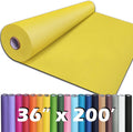 PerkHomy 36 in x 200 ft Lemon Yellow Kraft Paper Roll - Craft Covering