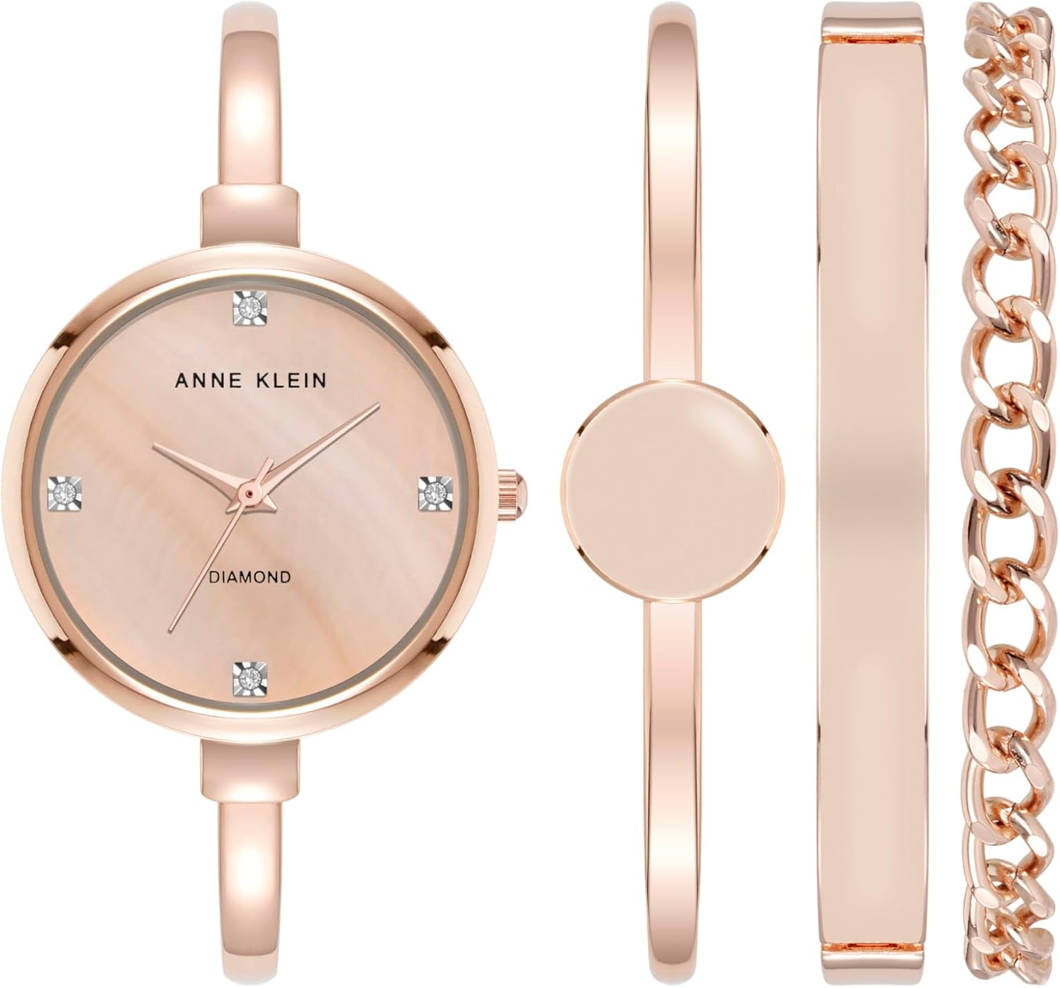Anne Klein Women's Bangle Watch and Bracelet Set for Elegance