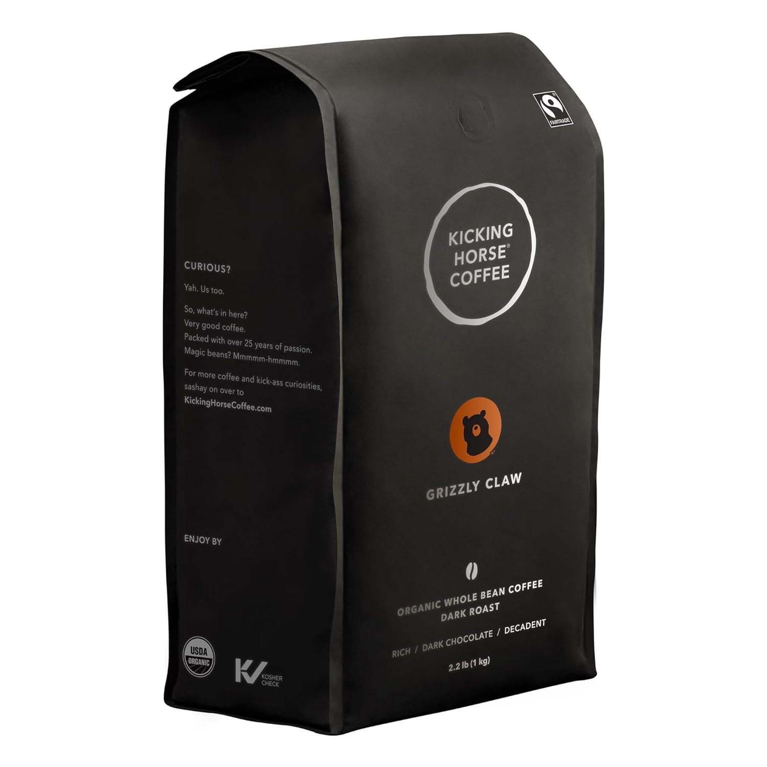 Kicking Horse Coffee Grizzly Claw Dark Roast Whole Bean 2.2 Pound
