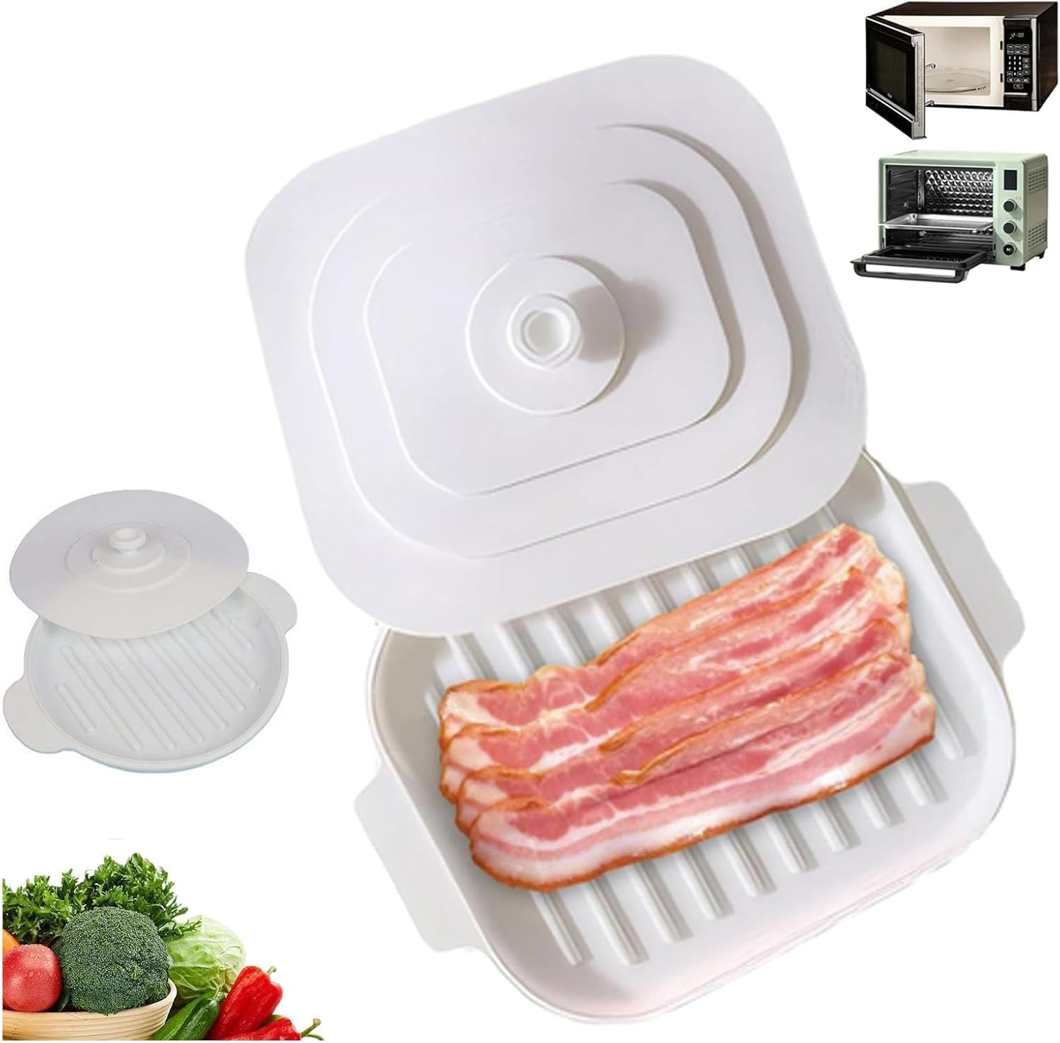 Slim & Easy Bacon Cooker for Quick Meals