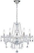 Crystal Chandelier Light Fixture - Modern K9 Crystal Pendant