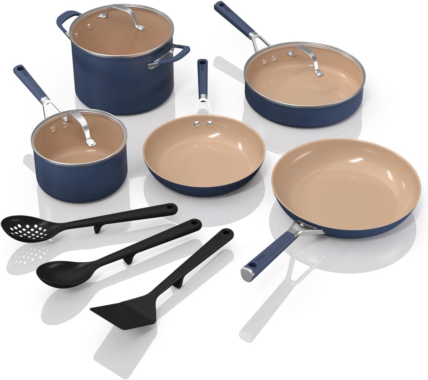Ninja Ceramic Cookware Set: 11-Piece Nonstick Kitchen Set